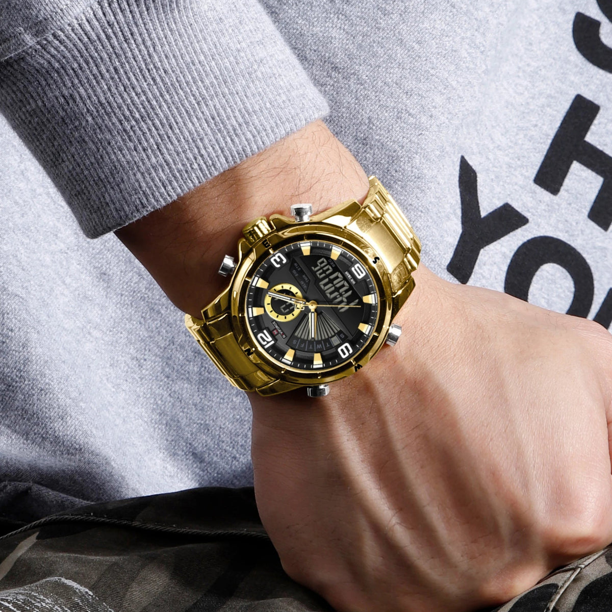 Relógio Naviforce Cavalier Gold NF9257