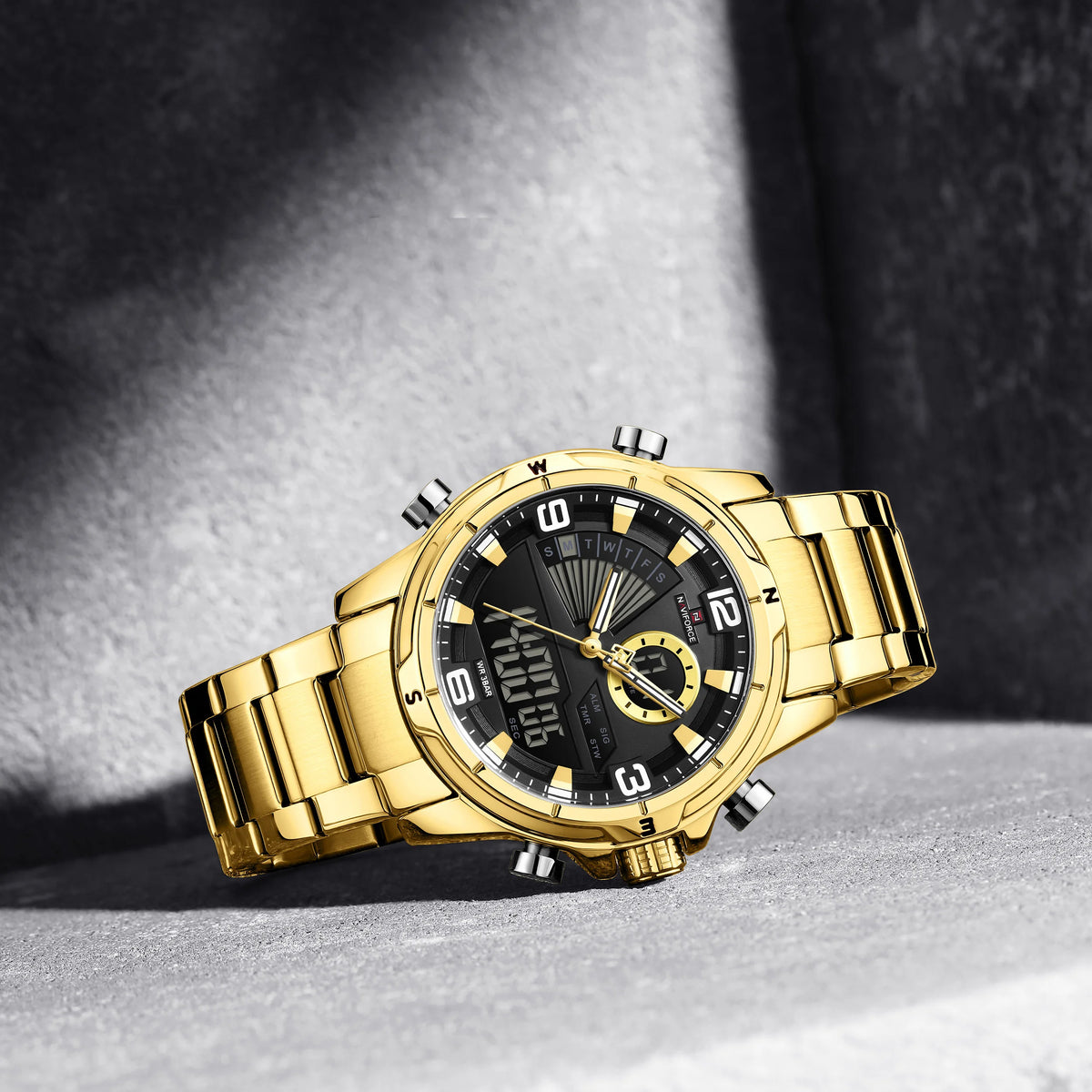 Relógio Naviforce Cavalier Gold NF9257