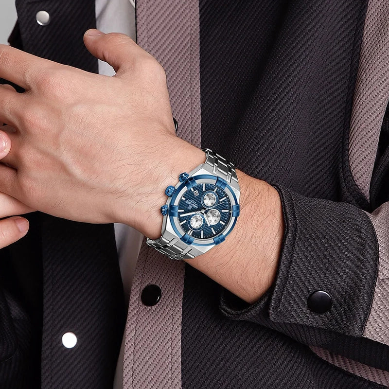 Relógio Casual Masculino Naviforce Elegant Blue