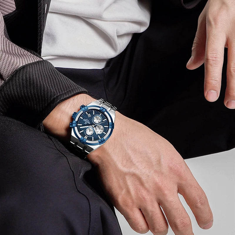 Relógio Casual Masculino Naviforce Elegant Blue
