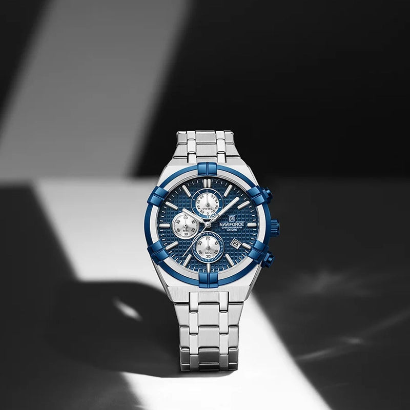 Relógio Casual Masculino Naviforce Elegant Blue