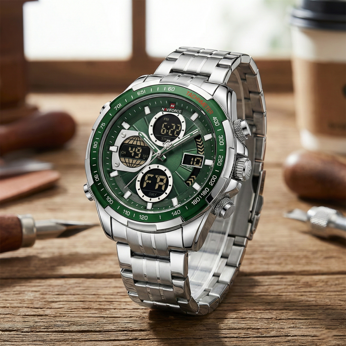 Relógio Naviforce Militar Esportivo Vanguard Noble NF9197