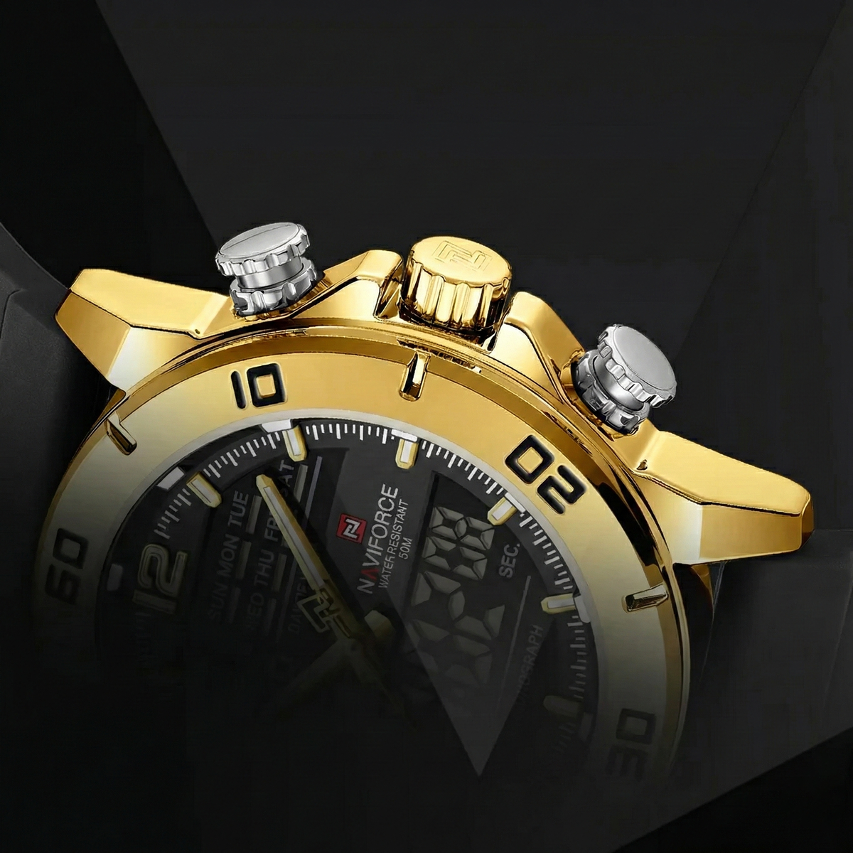 Relógio Naviforce Esportivo Titan Gold NF9253T