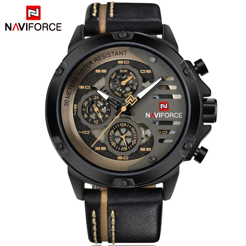 Relógio Naviforce Couro Premium NF9110