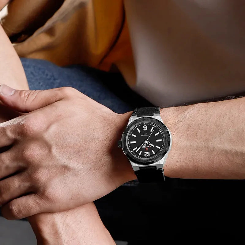 Relógio Casual Masculino Naviforce Basic Black