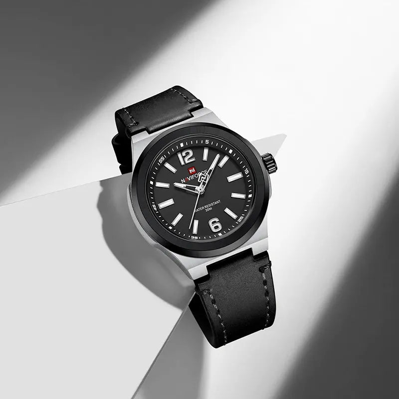 Relógio Casual Masculino Naviforce Basic Black
