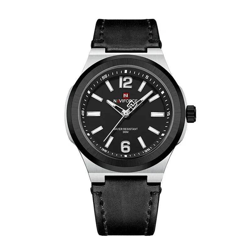 Relógio Casual Masculino Naviforce Basic Black
