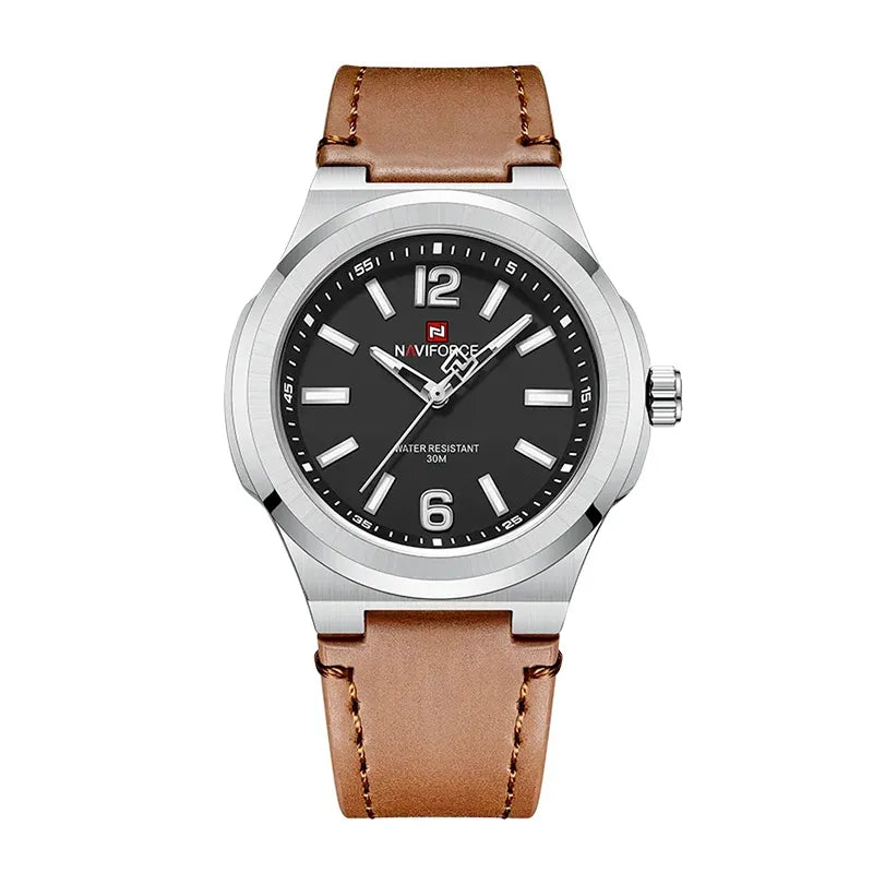 Relógio Casual Masculino Naviforce Basic Brown
