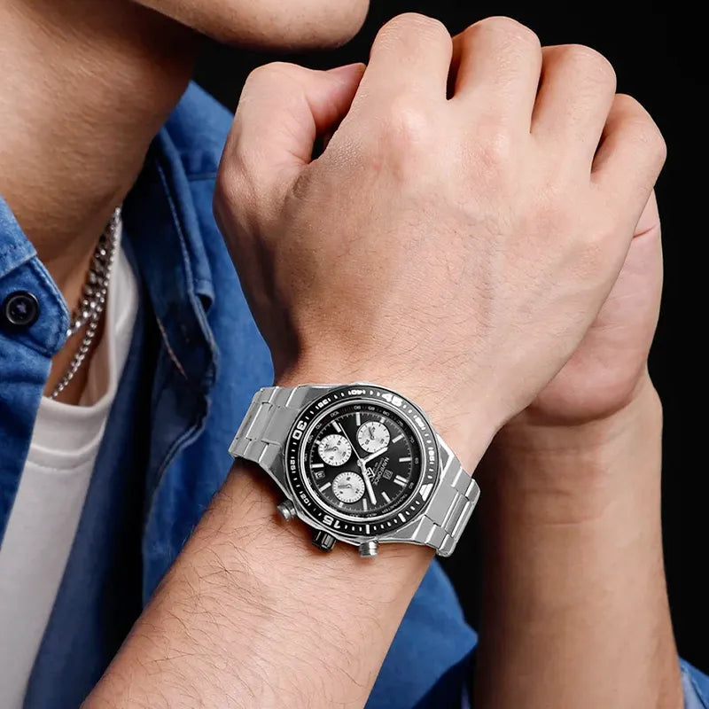 Relógio Masculino Aço Naviforce Infinity Black