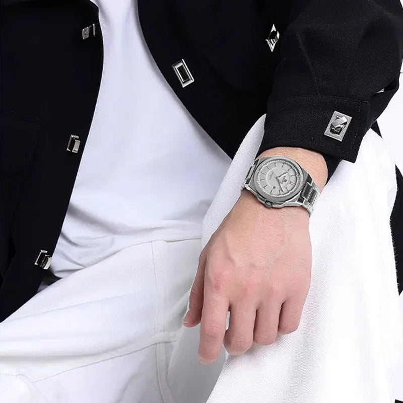 Relógio Casual Masculino Naviforce Just White