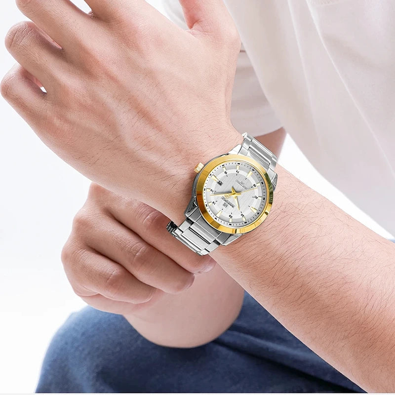 Relógio Masculino Casual Naviforce Select White
