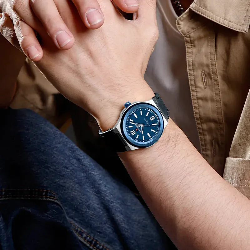 Relógio Casual Masculino Naviforce Basic Blue