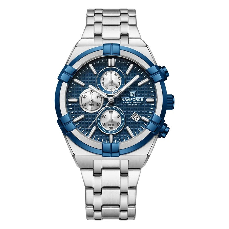 Relógio Casual Masculino Naviforce Elegant Blue