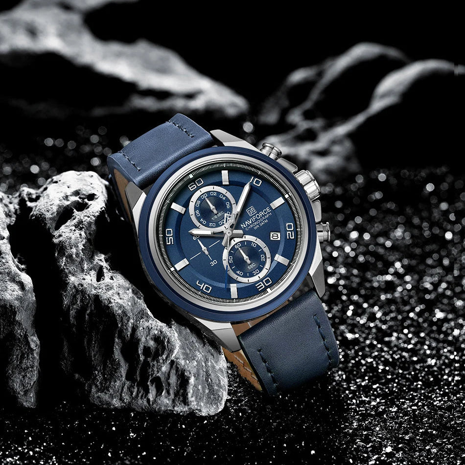 Relógio Naviforce Couro Legítimo NF8075