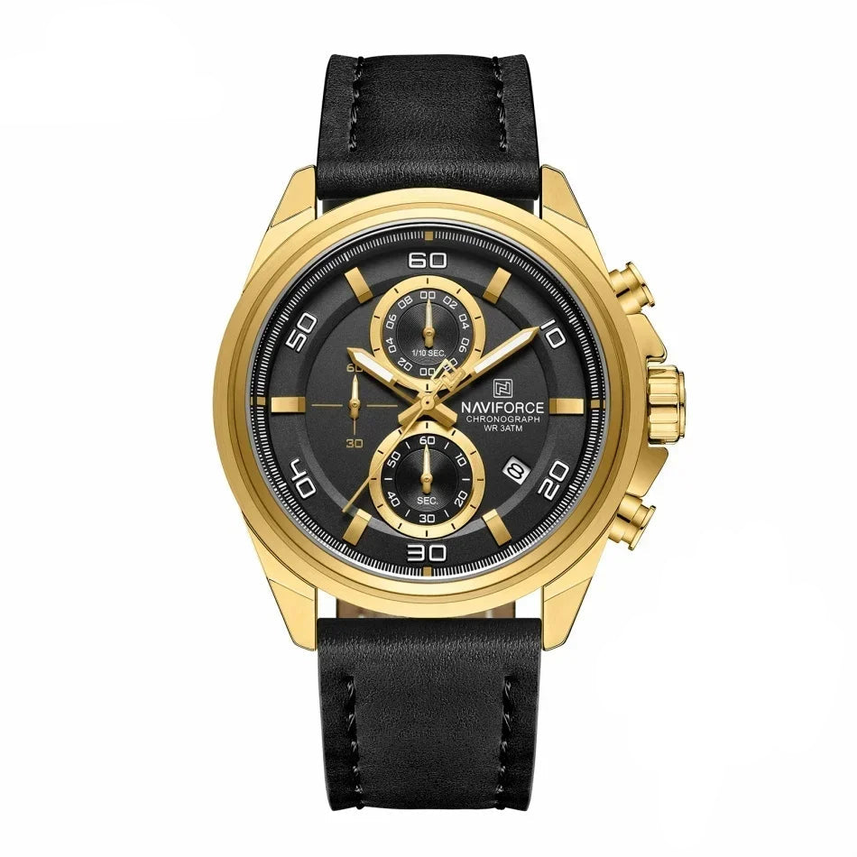 Relógio Naviforce Couro Legítimo NF8075