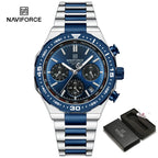 Relógio Naviforce Maverick NF8049 - Cronógrafo Aço Moderno