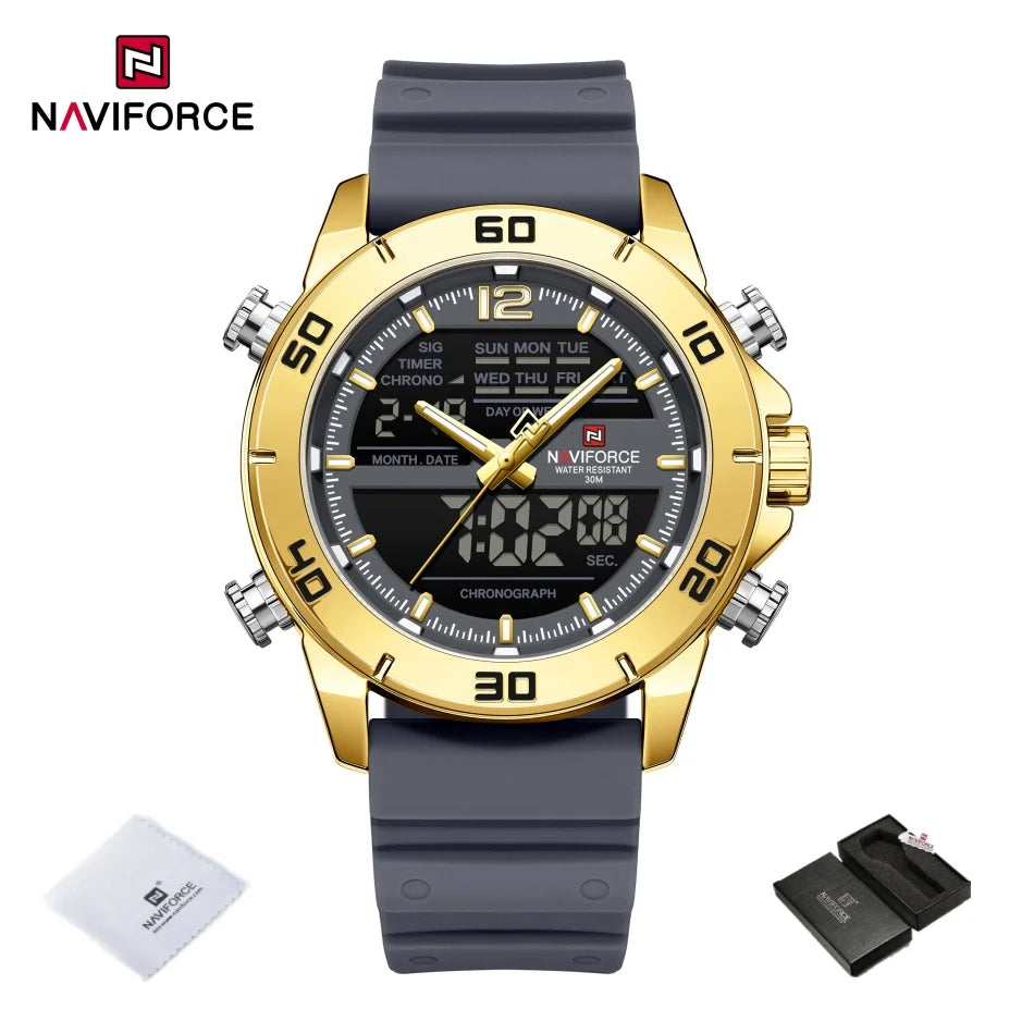 Relógio Naviforce Esportivo Titan Gold NF9253T