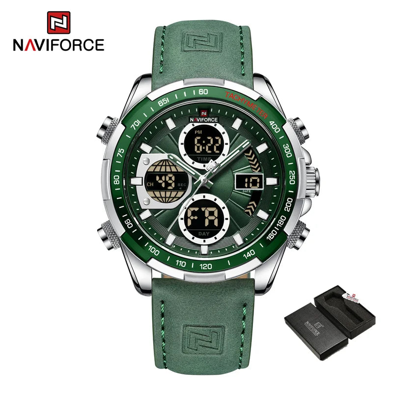 Relógio Naviforce Militar Esportivo Vanguard Green NF9197