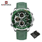Relógio Naviforce Militar Esportivo Vanguard Green NF9197