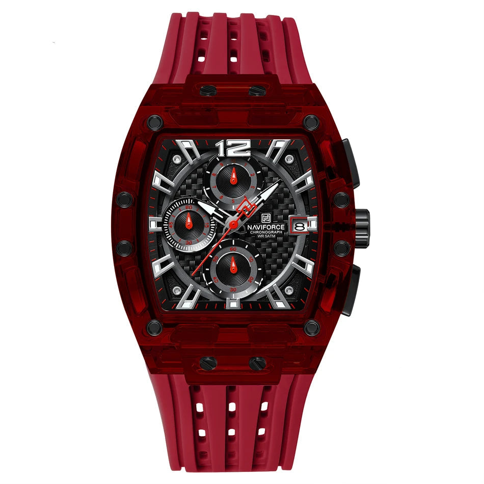 Relógio Naviforce Tonneau Colorido NF7105