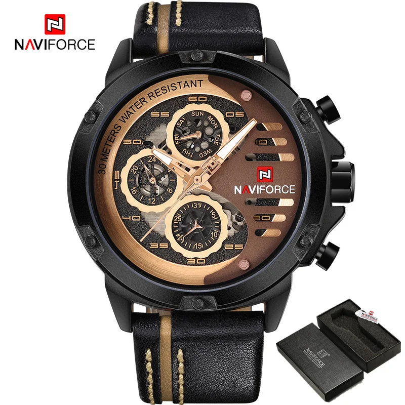 Relógio Naviforce Couro Premium NF9110