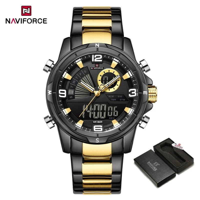 Relógio Naviforce Cavalier Gold NF9257