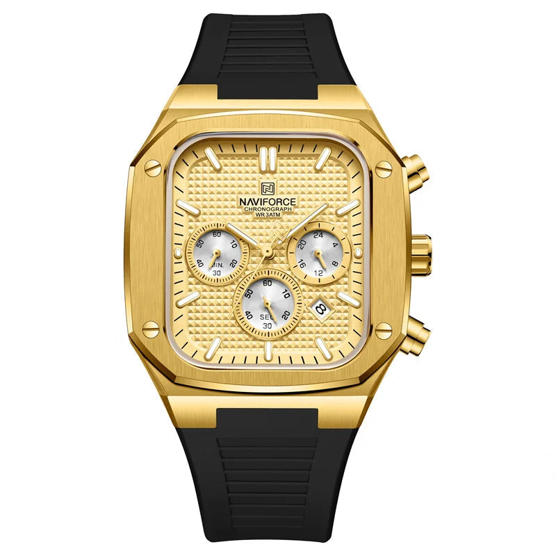 Relógio Naviforce Gold Square NF8037