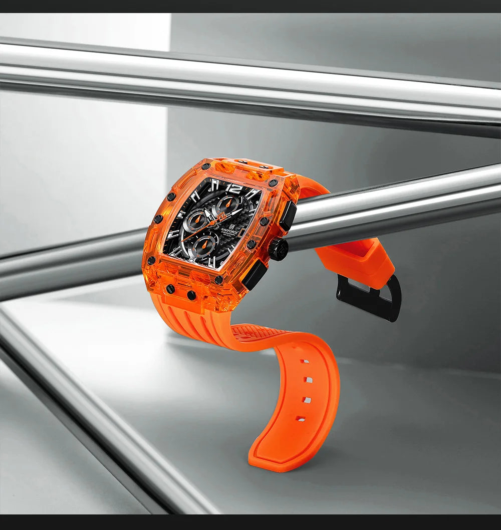 Relógio Naviforce Tonneau Colorido NF7105