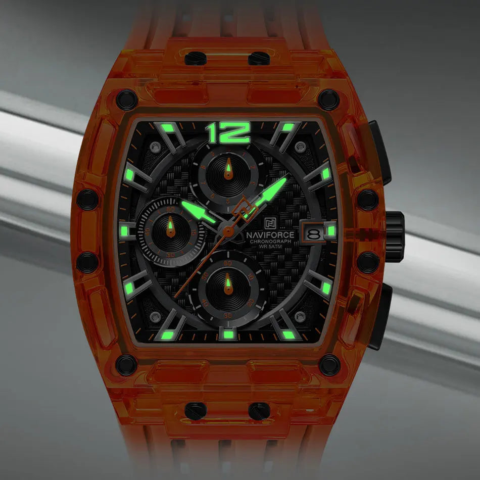 Relógio Naviforce Tonneau Colorido NF7105