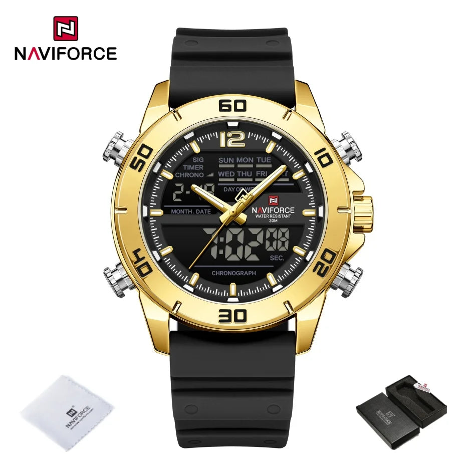 Relógio Naviforce Esportivo Titan Gold NF9253T