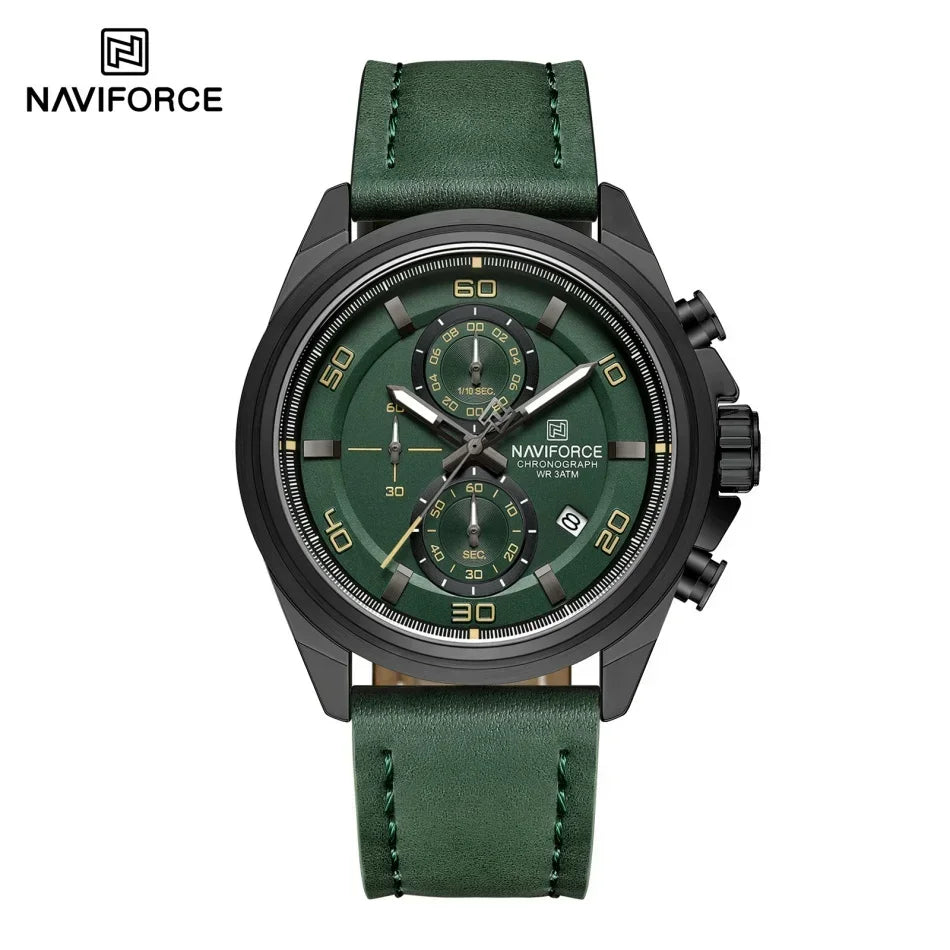 Relógio Naviforce Couro Legítimo NF8075