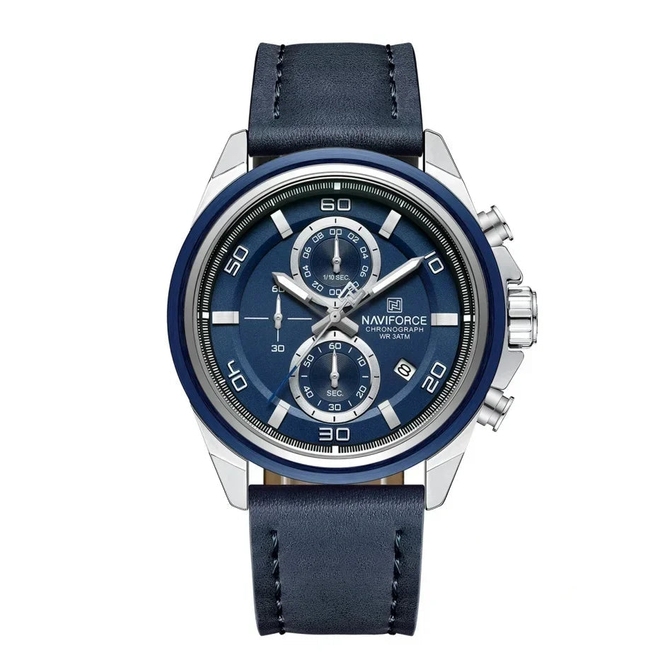 Relógio Naviforce Couro Legítimo NF8075