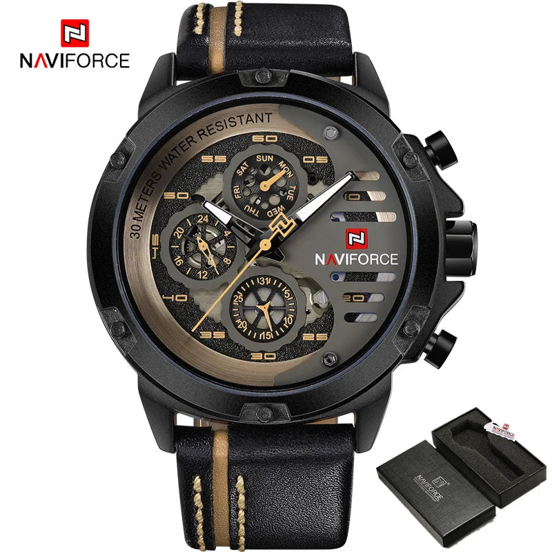 Relógio Naviforce Couro Premium NF9110