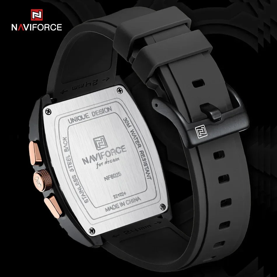 Relógio Naviforce Militar Tonneau NF8025