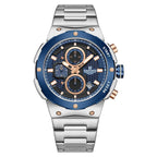Relógio Naviforce Royal Silver Blue NF8072 - Cronógrafo Aço