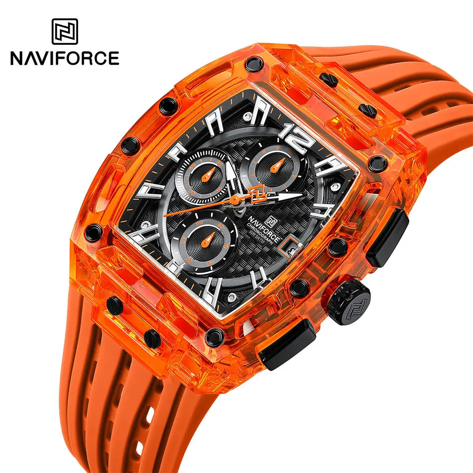Relógio Naviforce Tonneau Colorido NF7105