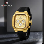 Relógio Naviforce Gold Square NF8037