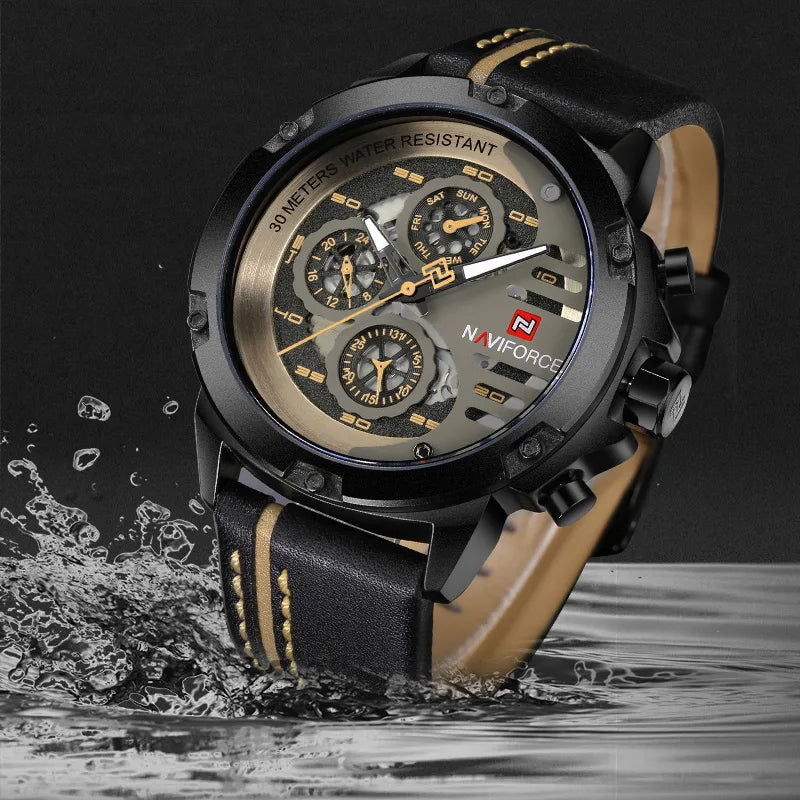 Relógio Naviforce Couro Premium NF9110