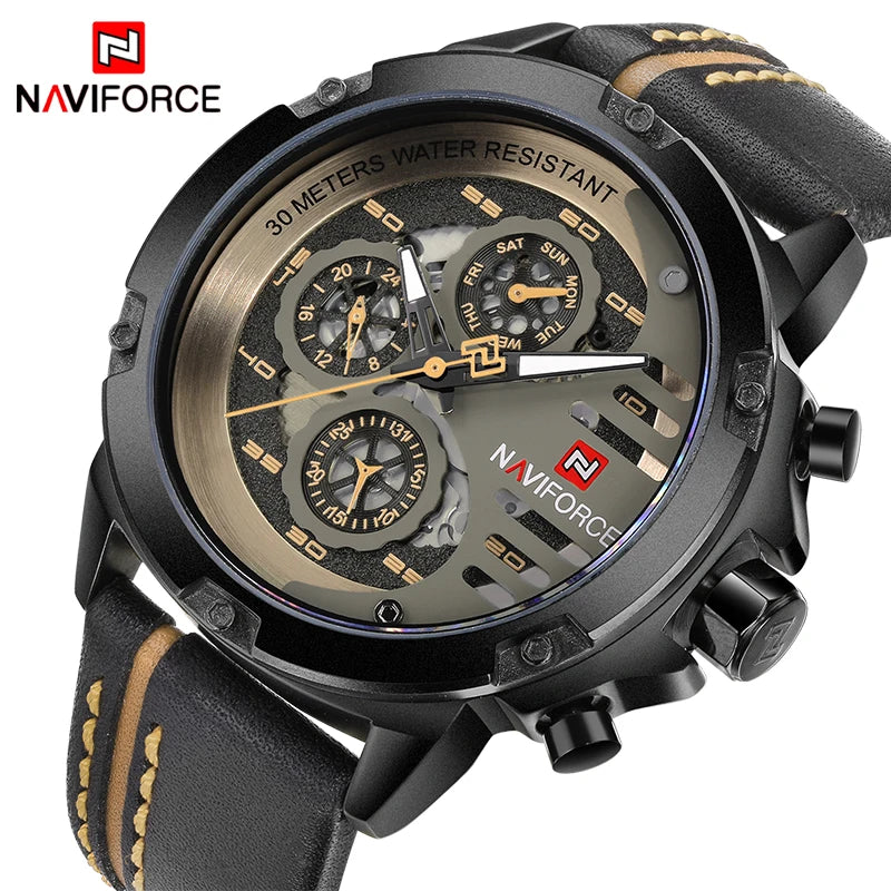 Relógio Naviforce Couro Premium NF9110