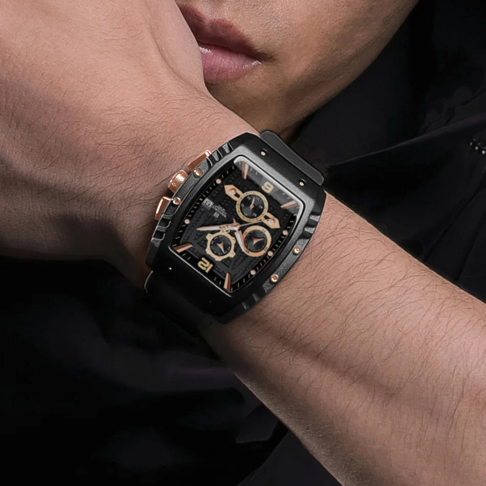 Relógio Naviforce Militar Tonneau NF8025