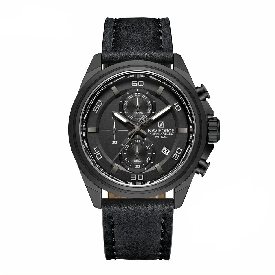 Relógio Naviforce Couro Legítimo NF8075