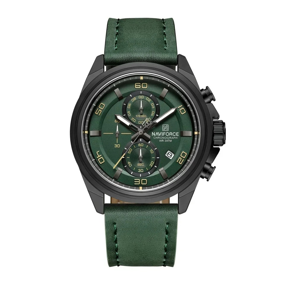 Relógio Naviforce Couro Legítimo NF8075