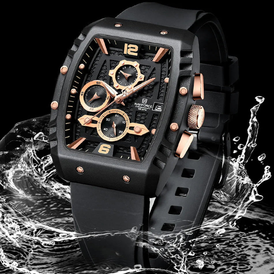 Relógio Naviforce Militar Tonneau NF8025
