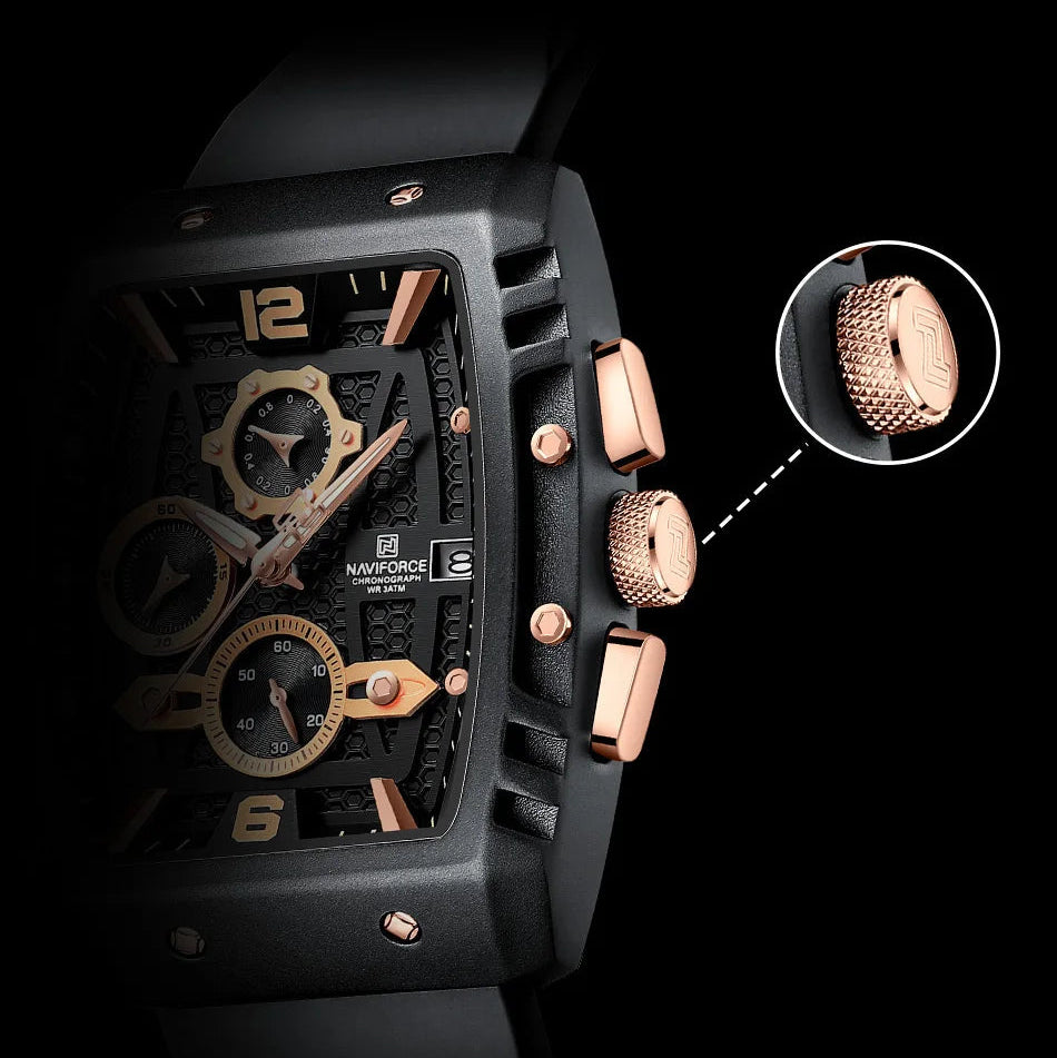 Relógio Naviforce Militar Tonneau NF8025