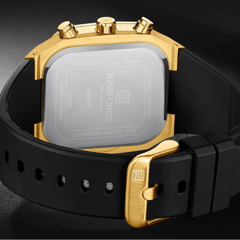 Relógio Naviforce Gold Square NF8037