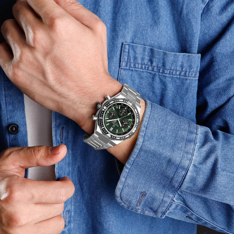 Relógio Naviforce Maverick NF8049 - Cronógrafo Aço Moderno