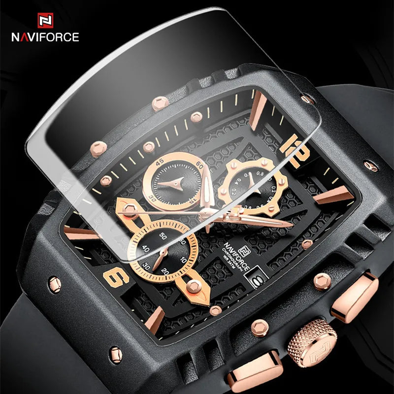 Relógio Naviforce Militar Tonneau NF8025