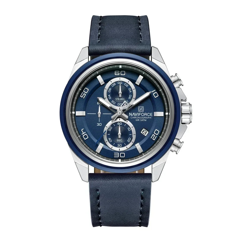 Relógio Naviforce Couro Legítimo NF8075