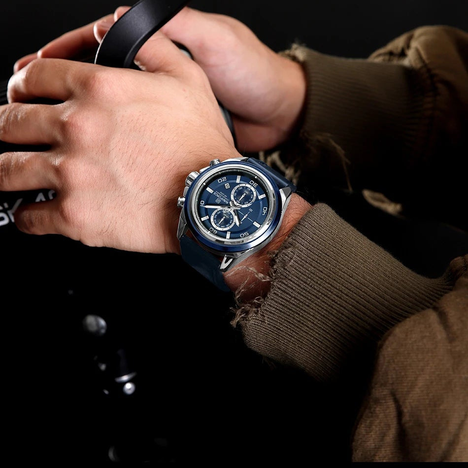 Relógio Naviforce Couro Legítimo NF8075