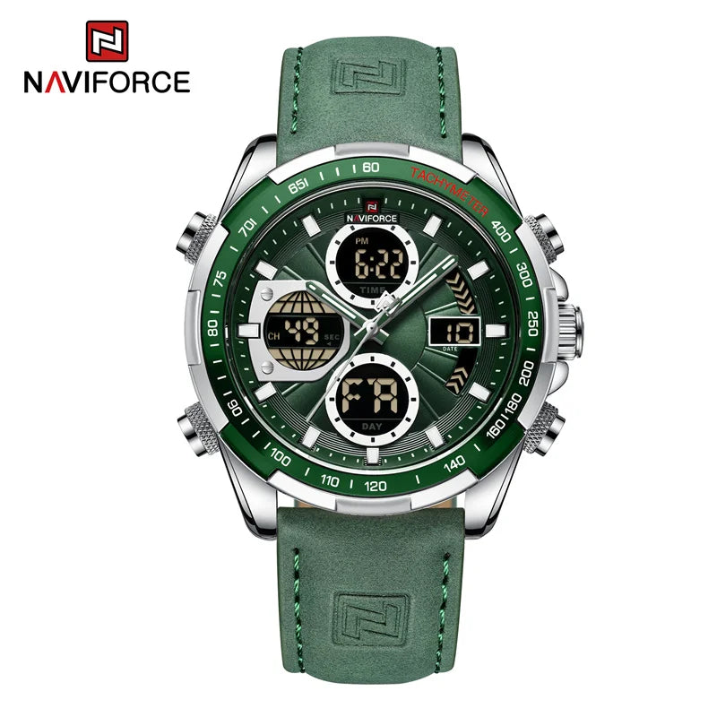 Relógio Naviforce Militar Esportivo Vanguard Green NF9197